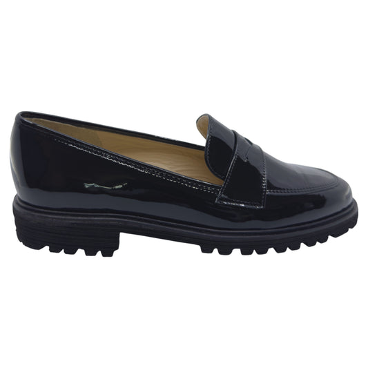 Shuz Loafers, kvinder, sort lak