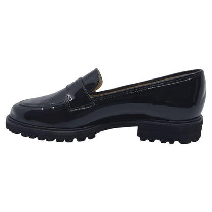 Shuz Loafers, kvinder, sort lak