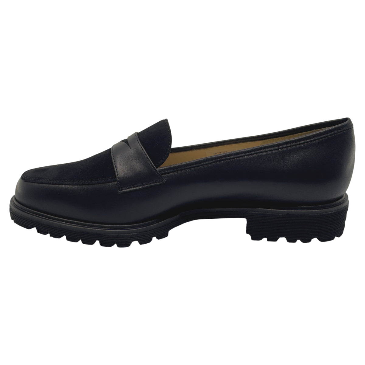 Loafers, kvinder, sort m/ ruskind