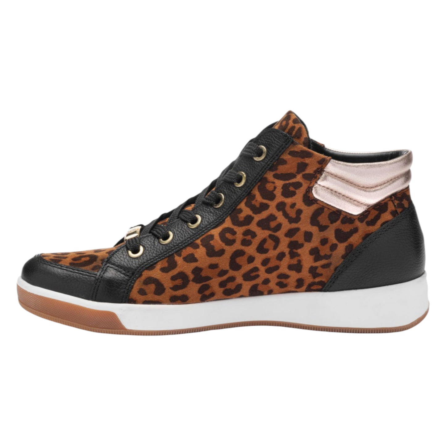 Rom sneakers, kvinder, sort leo