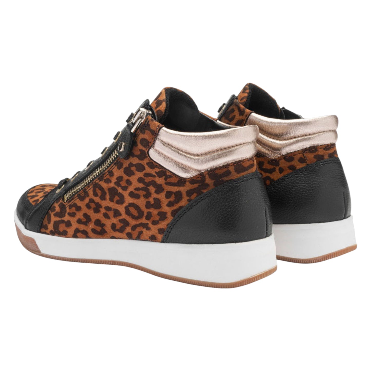 Rom sneakers, kvinder, sort leo