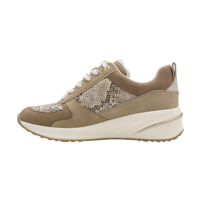 Sneakers, kvinder, beige snake