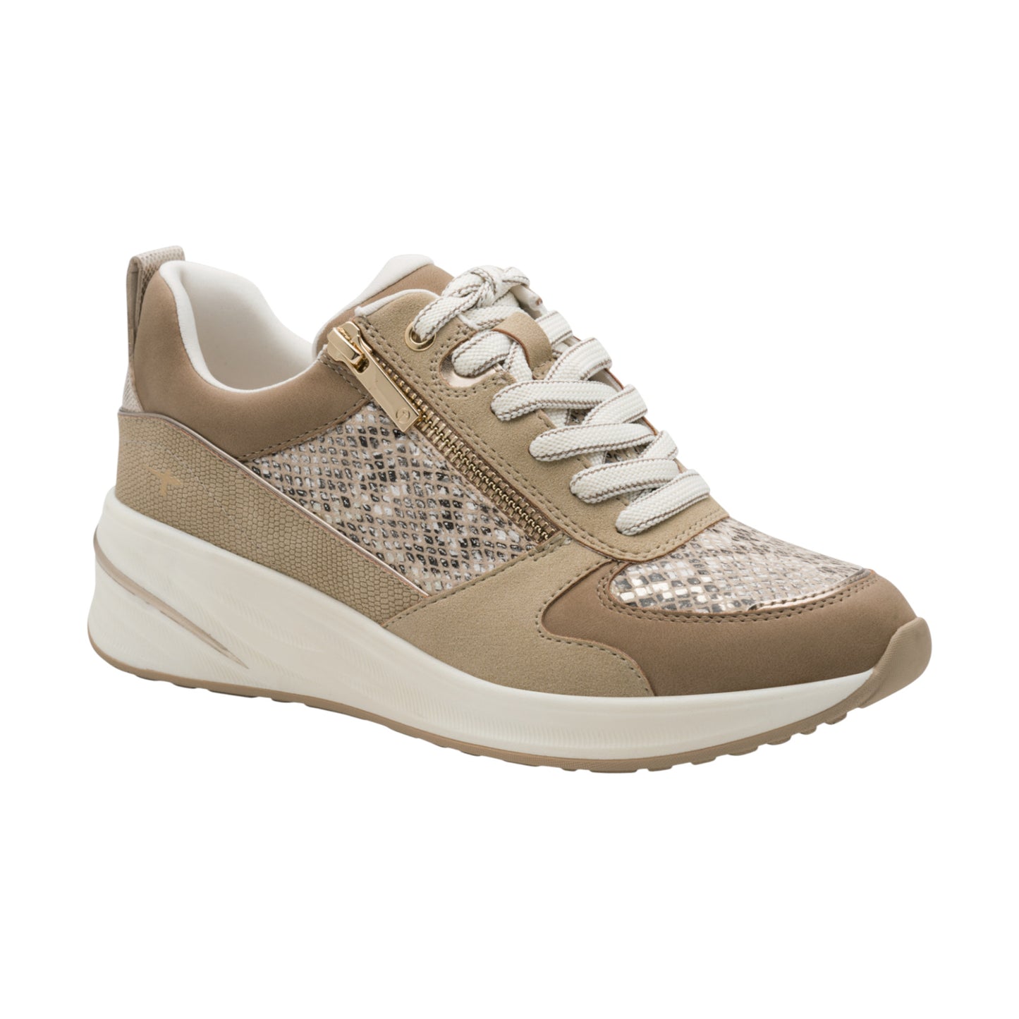 Sneakers, kvinder, beige snake