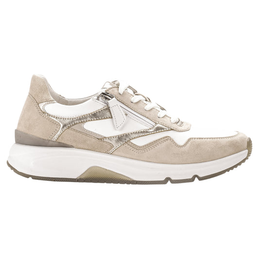 Sneakers, kvinder, beige / hvid