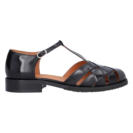 Sandaler med hæl, kvinder, sort