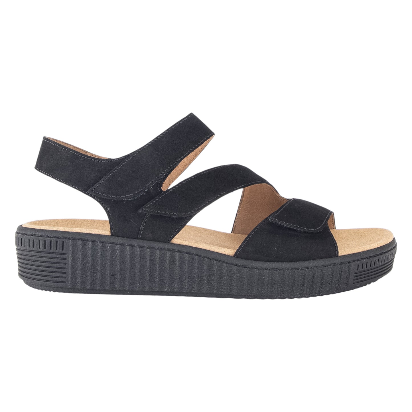 Flade sandaler, kvinder, sort