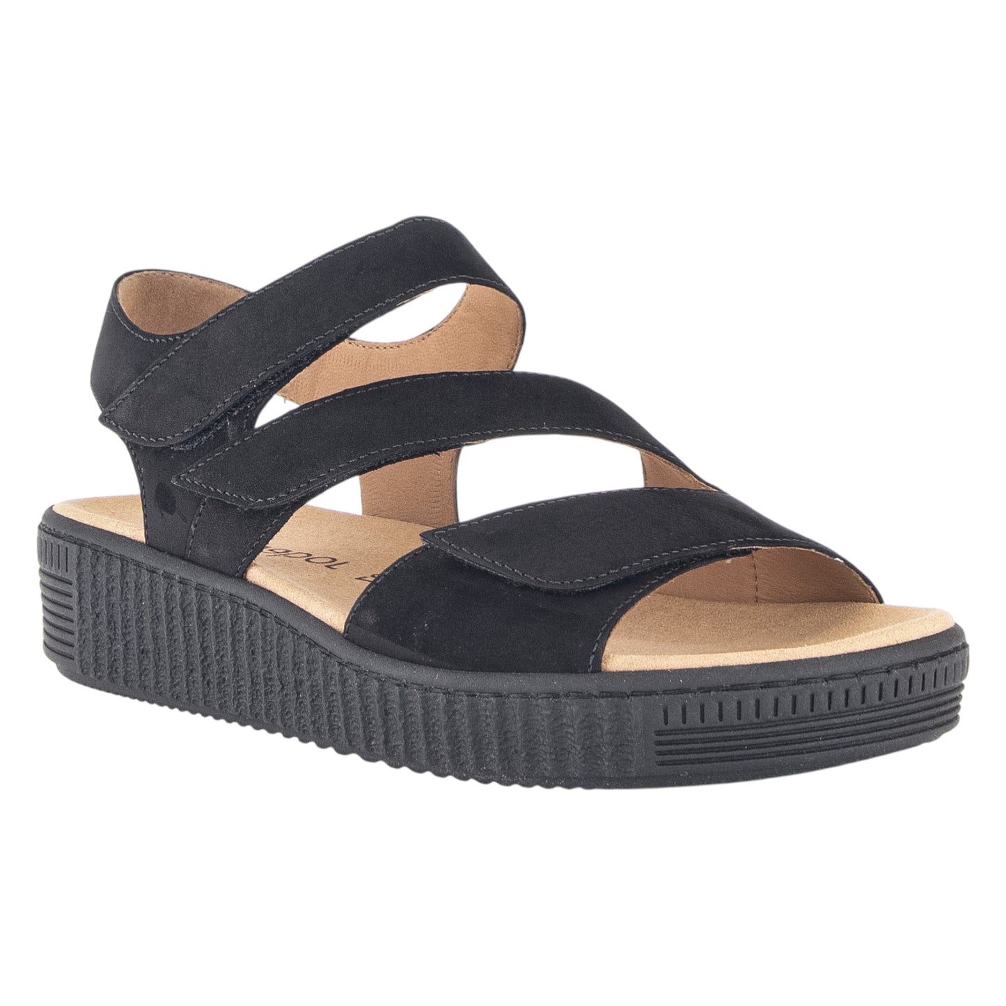 Flade sandaler, kvinder, sort