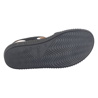 Flade sandaler, kvinder, sort