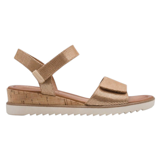 Flade sandaler, kvinder, bronze