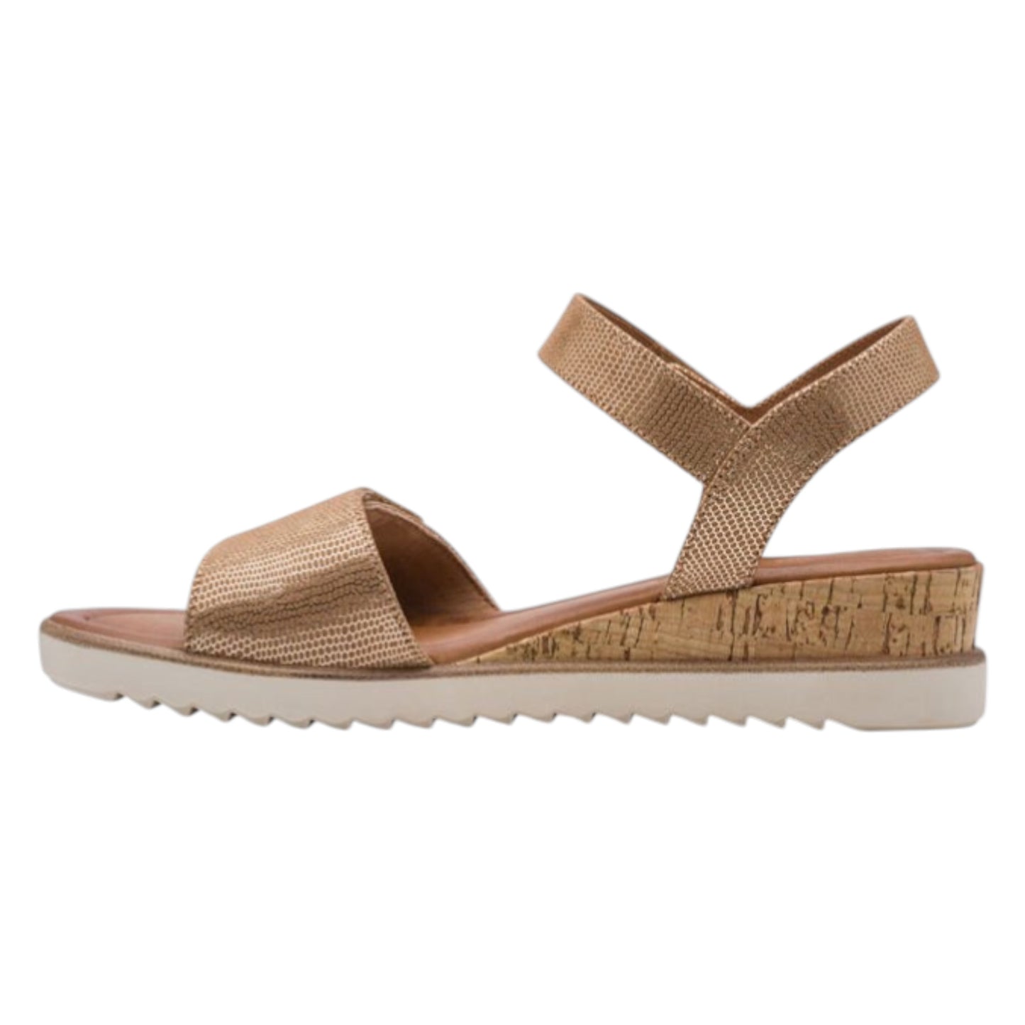 Flade sandaler, kvinder, bronze