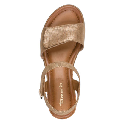 Flade sandaler, kvinder, bronze