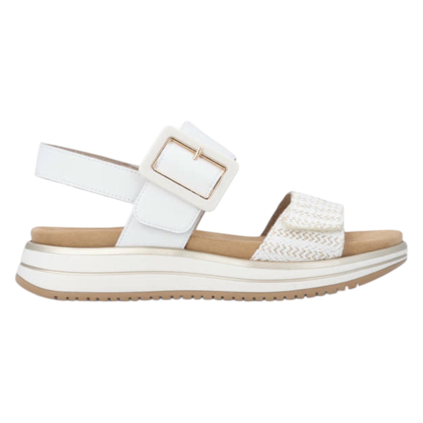 Flade sandaler, kvinder, hvid