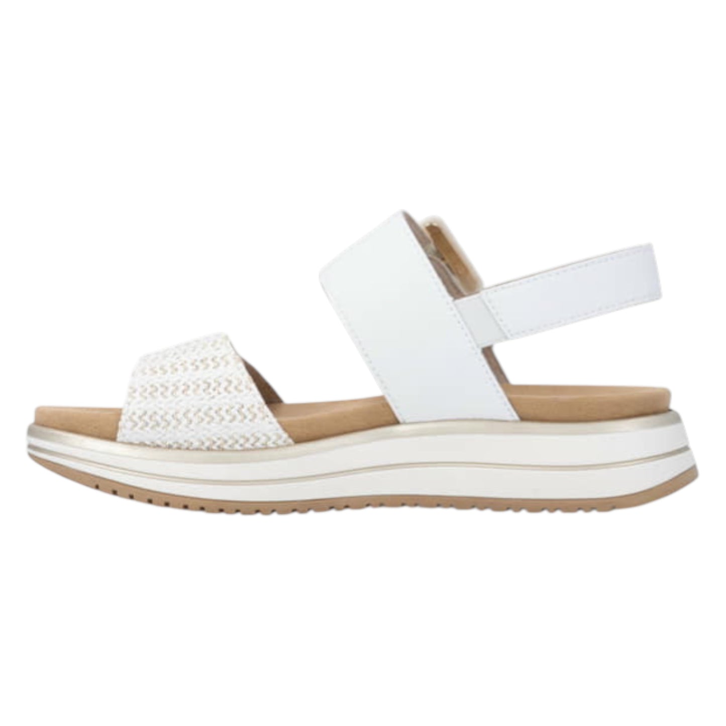 Flade sandaler, kvinder, hvid