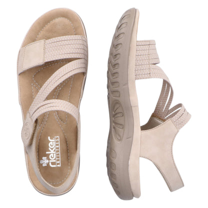 Vandresandaler, kvinder, beige