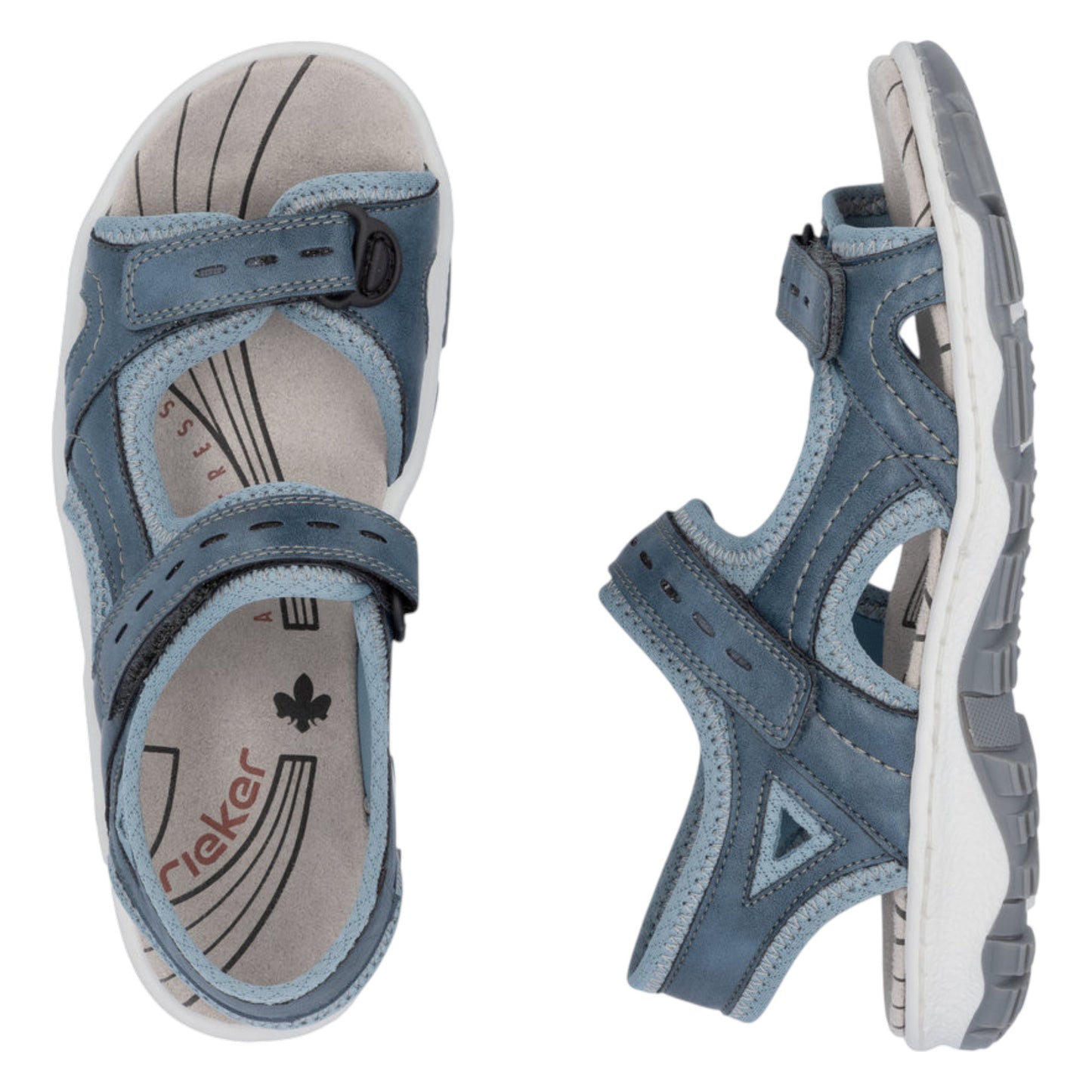 Vandresandaler, kvinder, sky blå