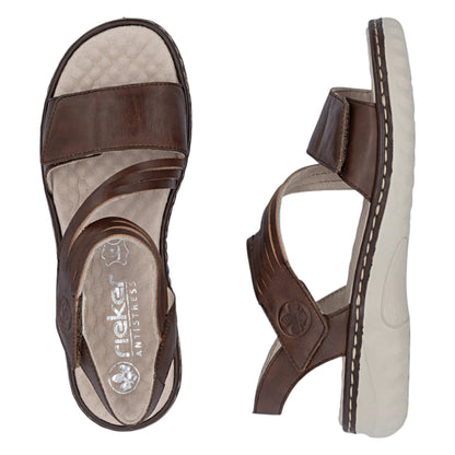 Flade sandaler, kvinder, brun