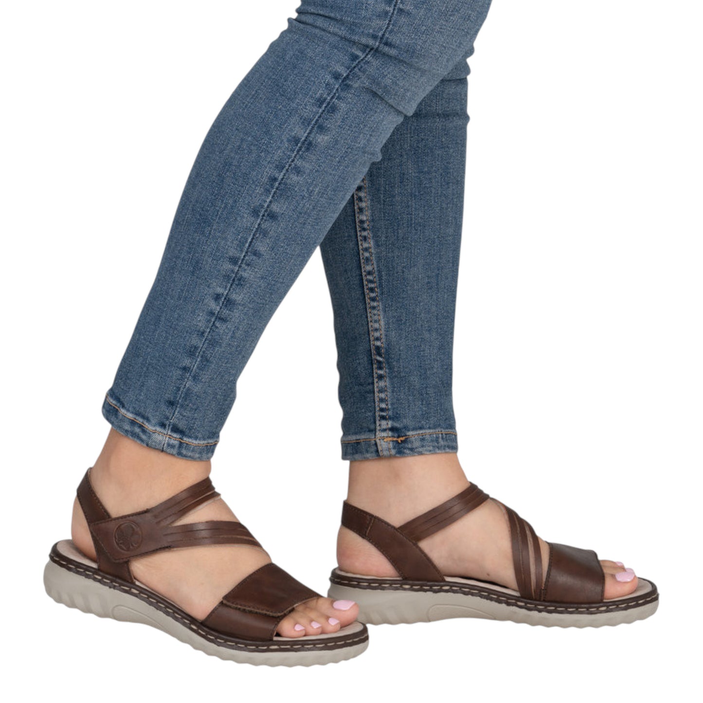 Flade sandaler, kvinder, brun