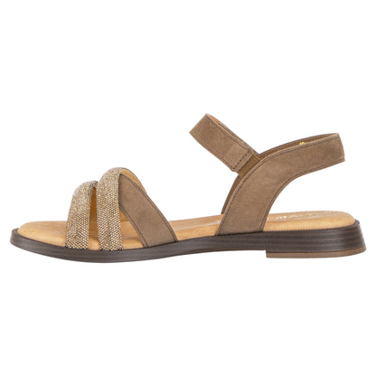 Flade sandaler, kvinder, brun