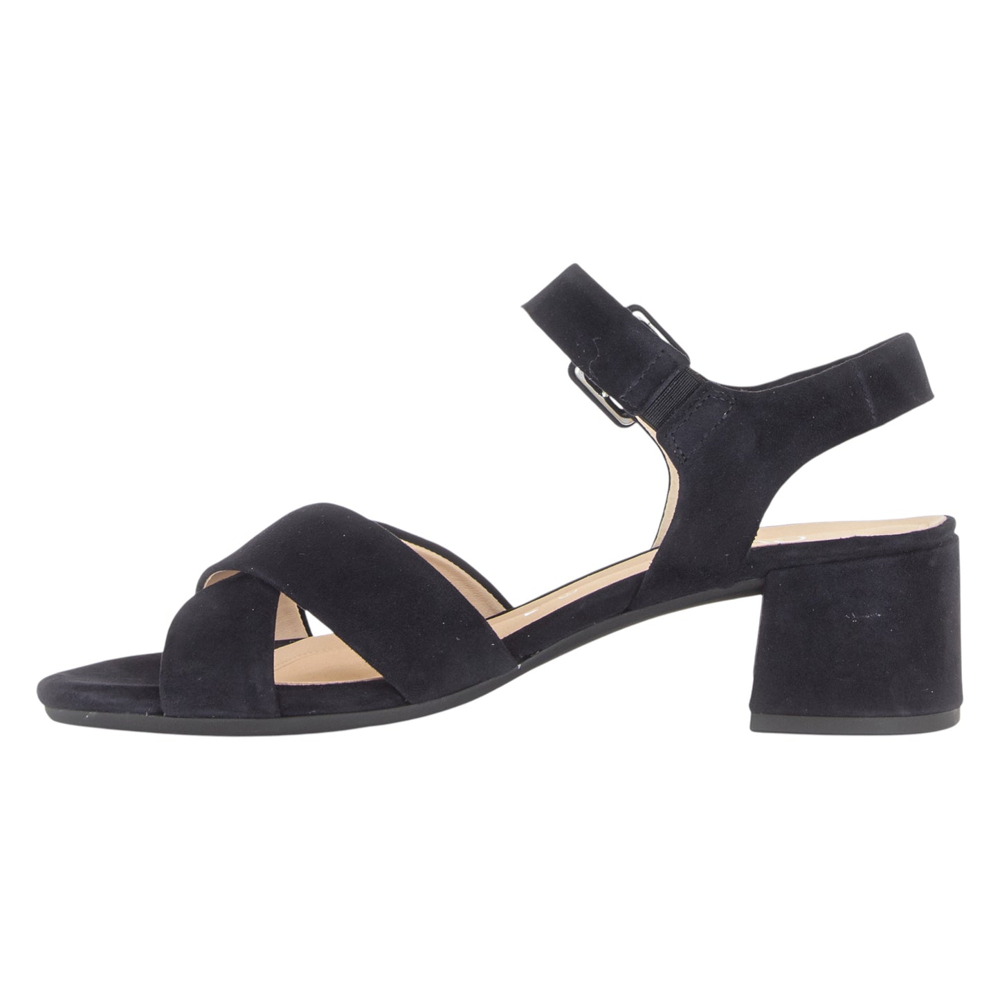 Sandaler med hæl, kvinder, mørkeblå