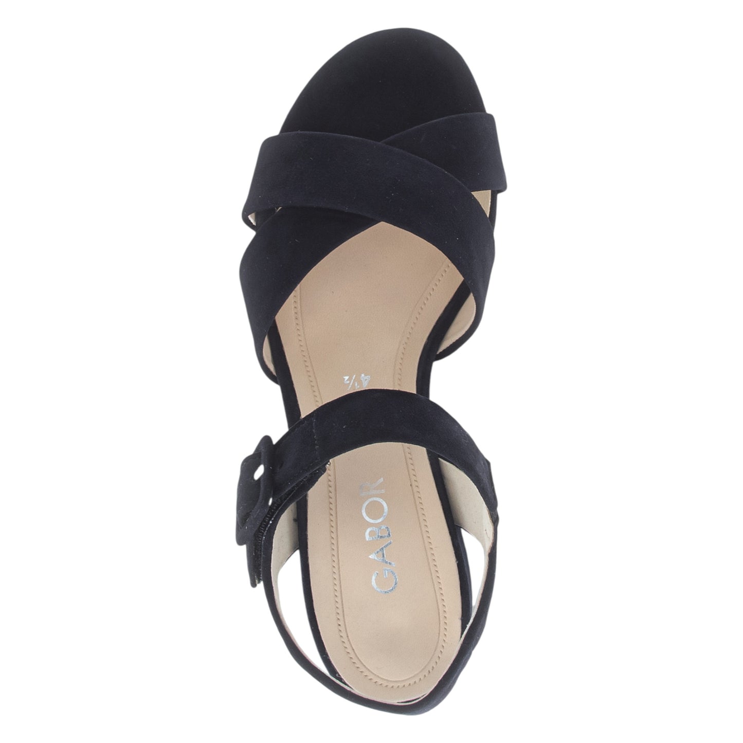 Sandaler med hæl, kvinder, mørkeblå