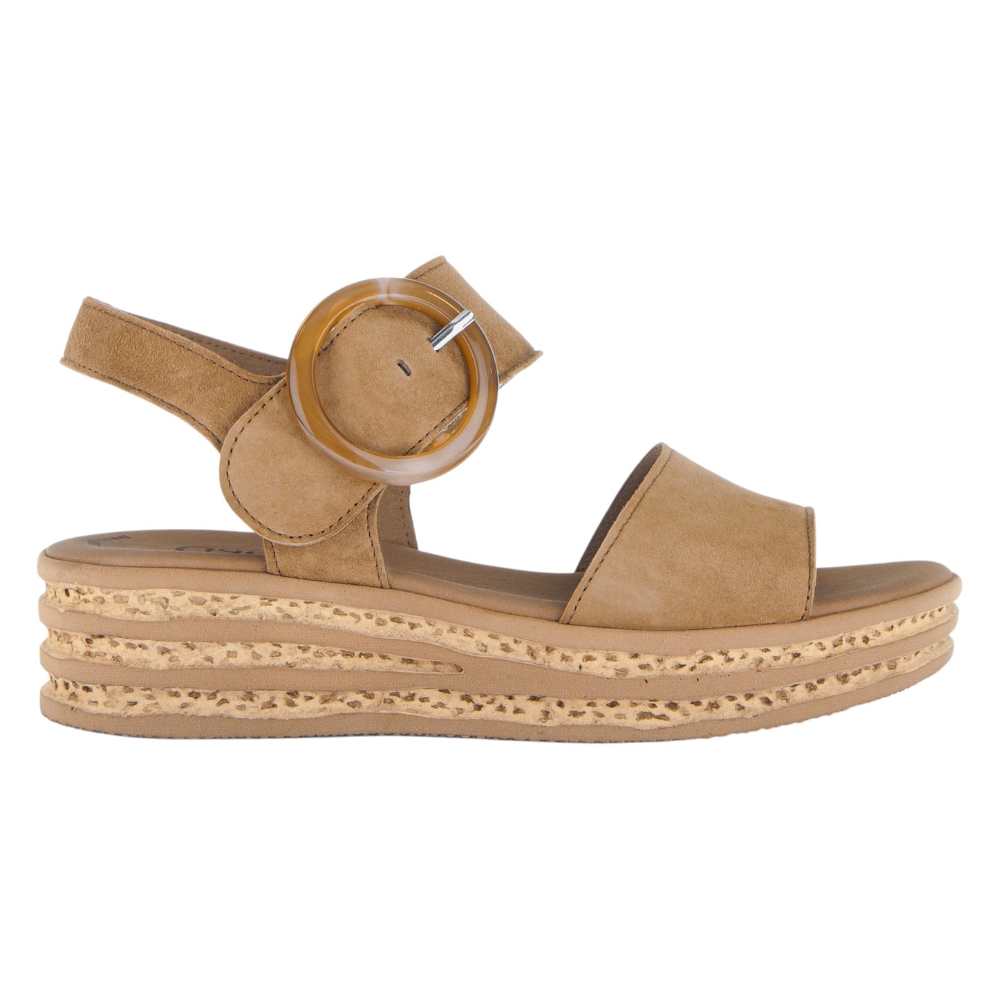 Sandaler med hæl, kvinder, brun