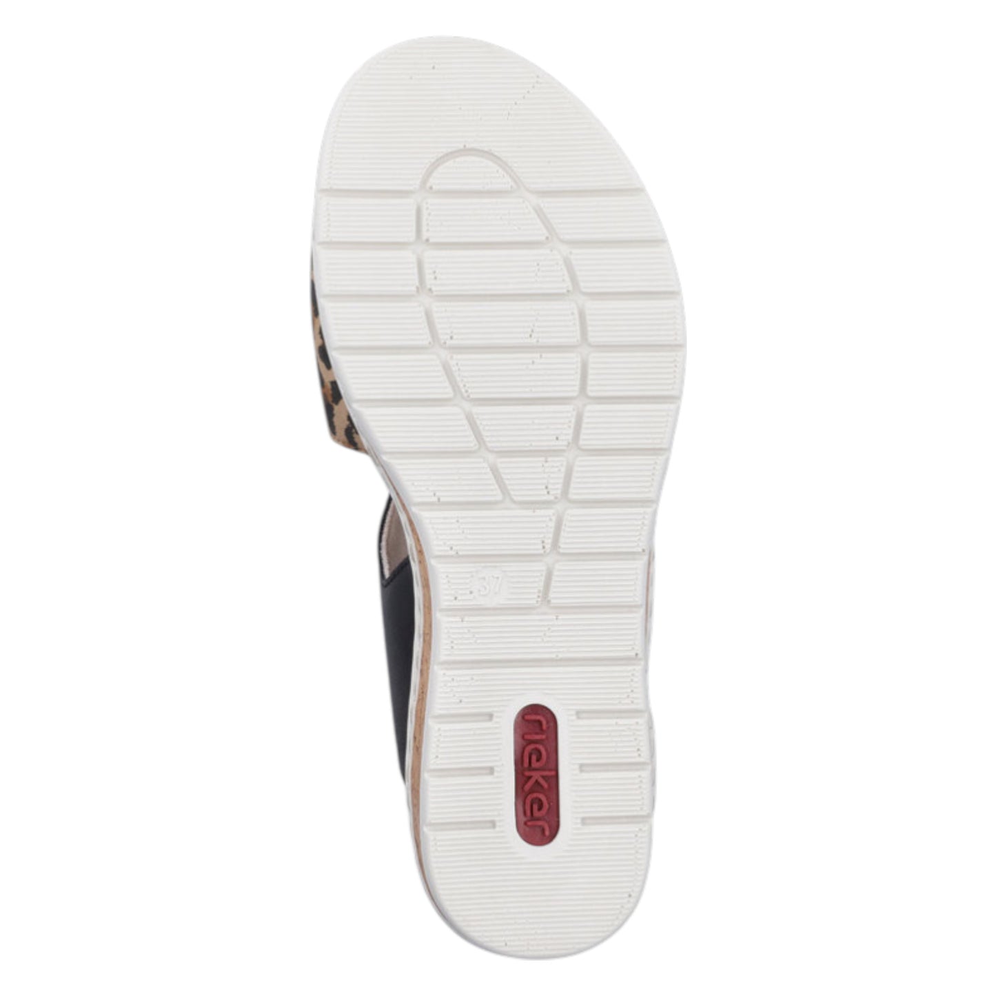 Flade sandaler, kvinder, sort leopard