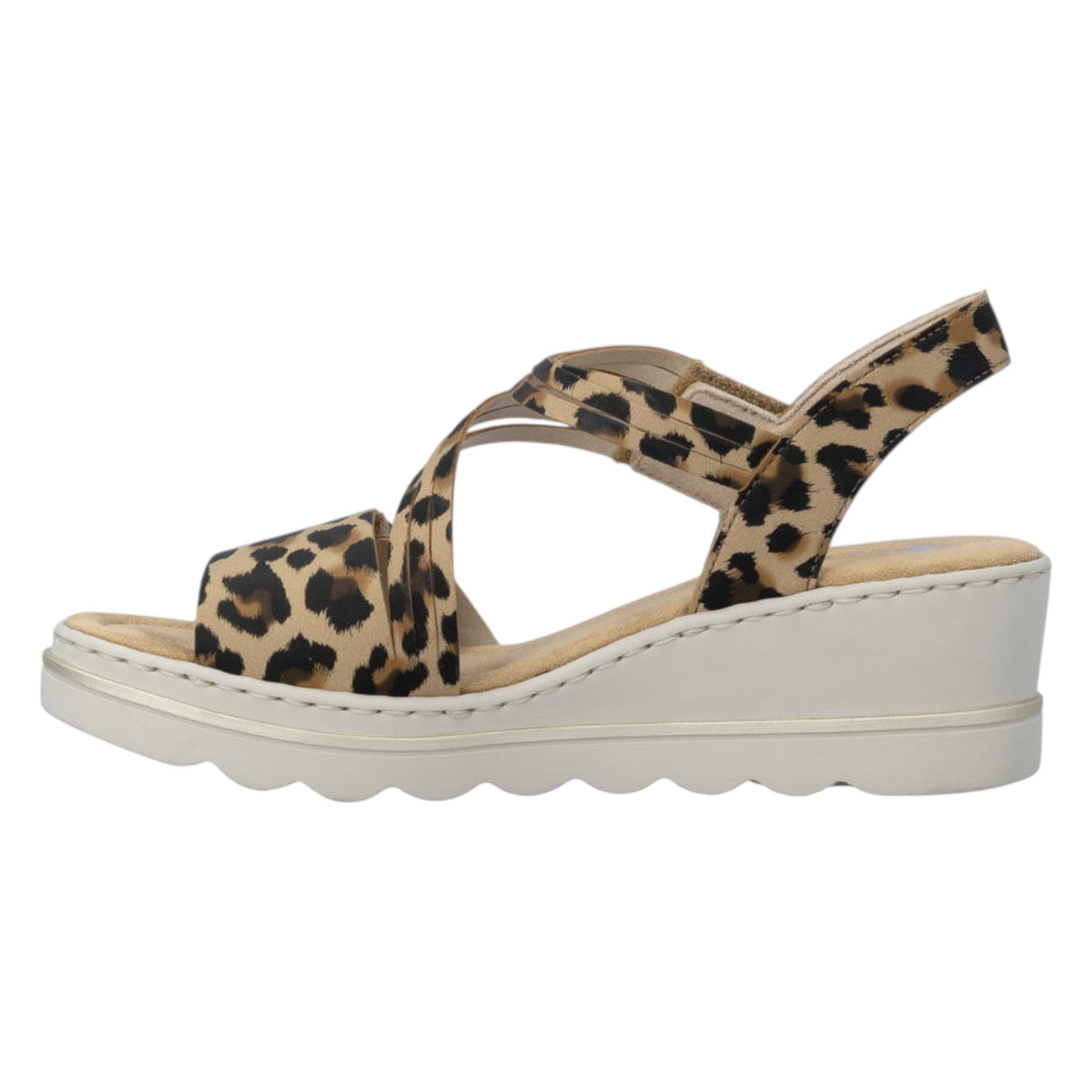 Sandaler med hæl, kvinder, leopard