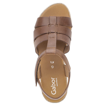 Sandaler med hæl, kvinder, camel brun