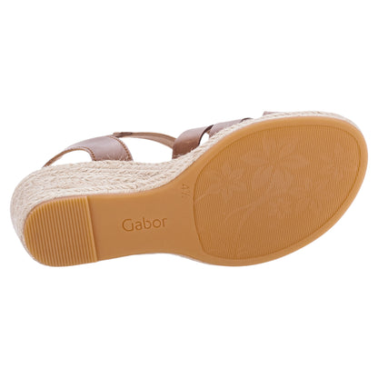 Sandaler med hæl, kvinder, camel brun
