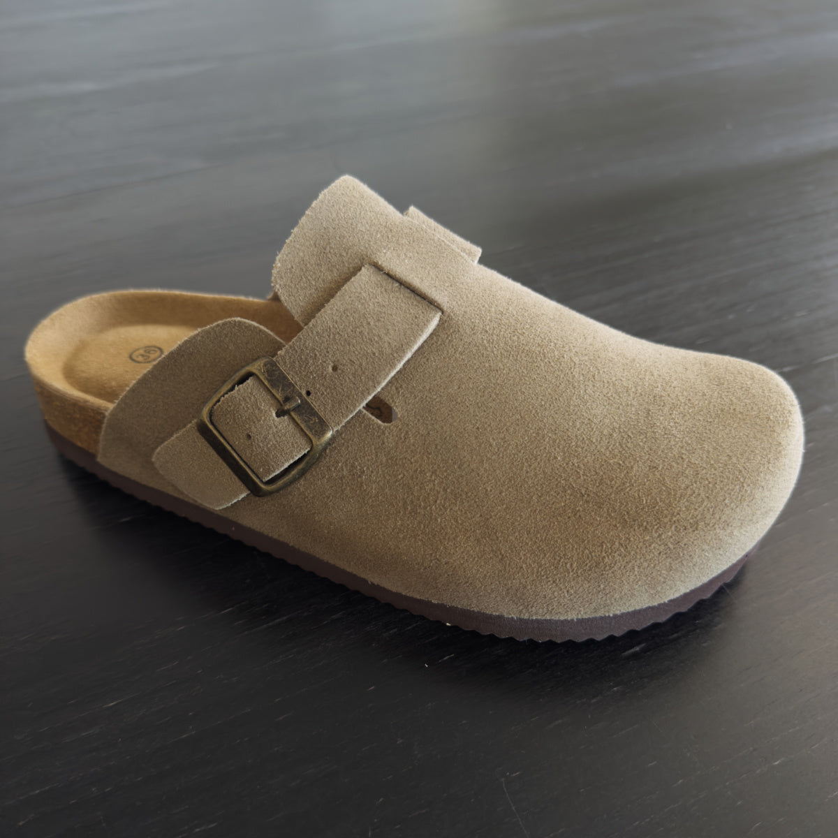 Slippers, kvinder, taupe