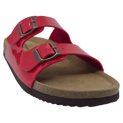 Slippers, kvinder, rød lak