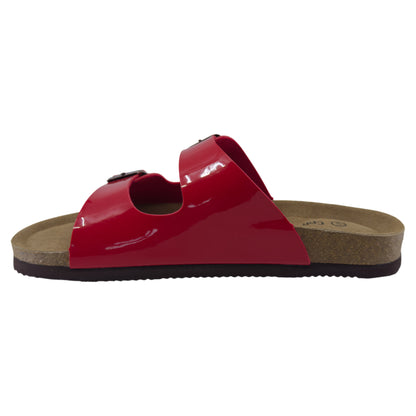 Slippers, kvinder, rød lak