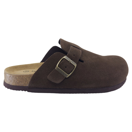 Slippers, kvinder, mørkebrun