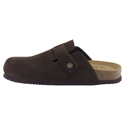 Slippers, kvinder, mørkebrun