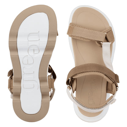VENICE VAIA vandresandaler, kvinder, khaki