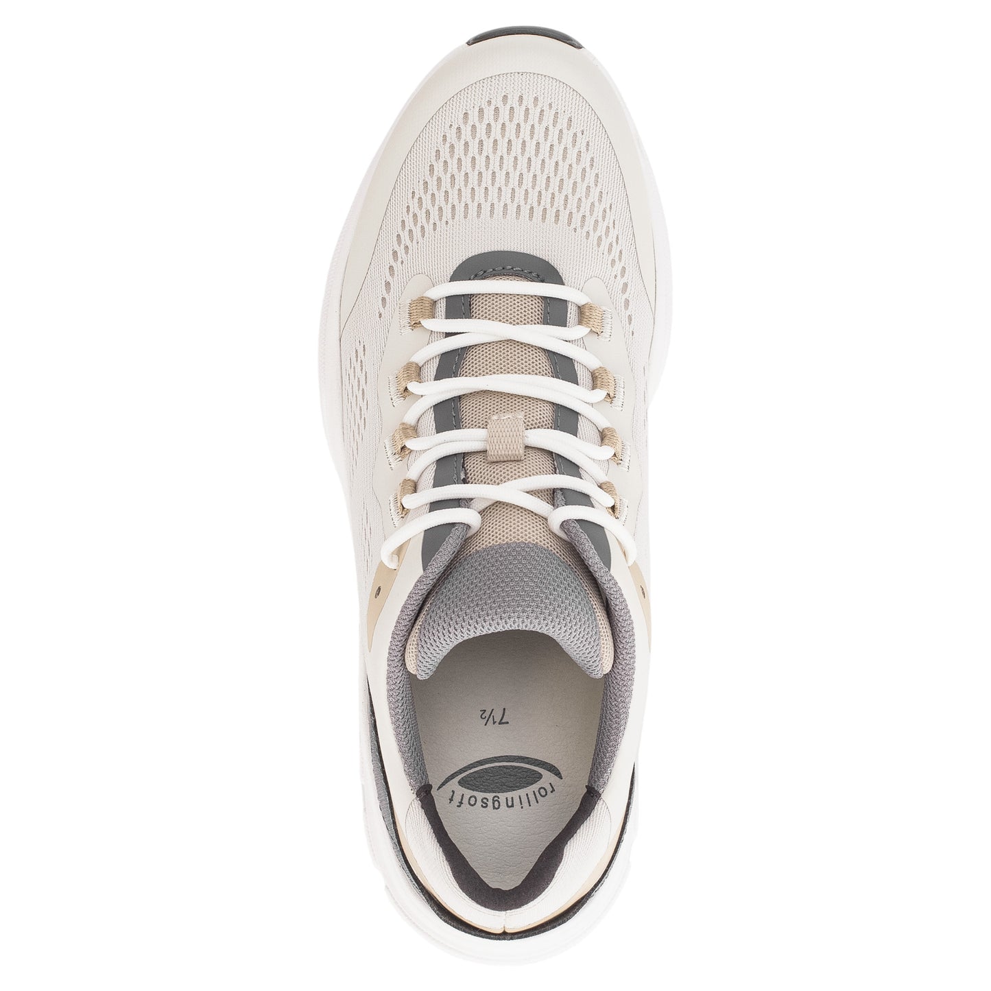 Sneakers, kvinder, ivory grå / sand