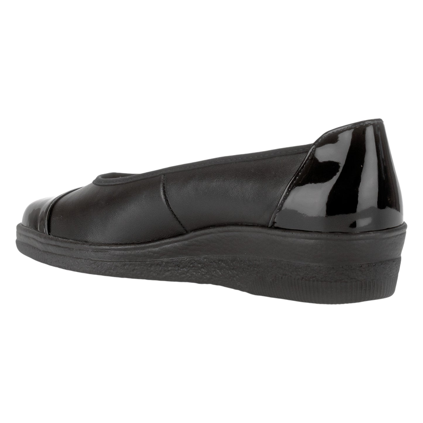 Ballerina, kvinder, sort/lak