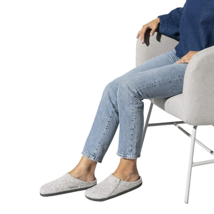 Zermatt hjemmesko, kvinder, lysegrå