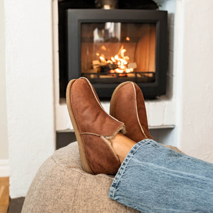 Annie hjemmesko, kvinder, cognac