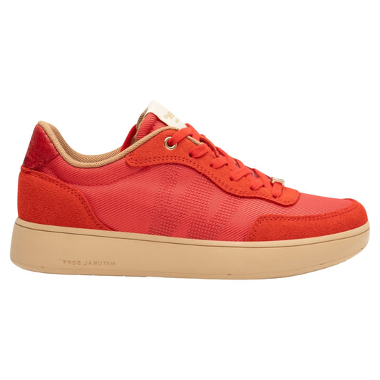 Line sneakers, kvinder, flame rød