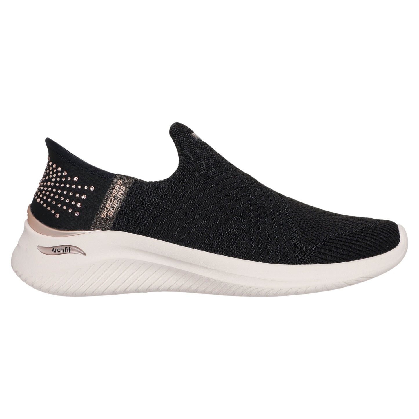 Martha Stewart: Arch Fit Ultra Flex 3.0 sneakers, kvinder, sort / rose gold