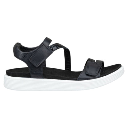 Soft flade sandaler, kvinder, sort