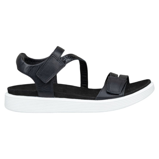 Soft flade sandaler, kvinder, sort