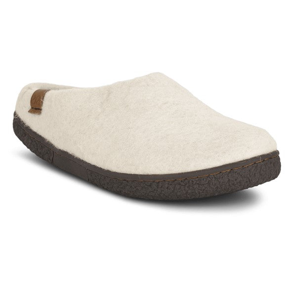 WOOL TIBET Hjemmesko, kvinder, off white