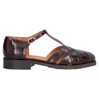 Sandaler med hæl, kvinder, mogano brun