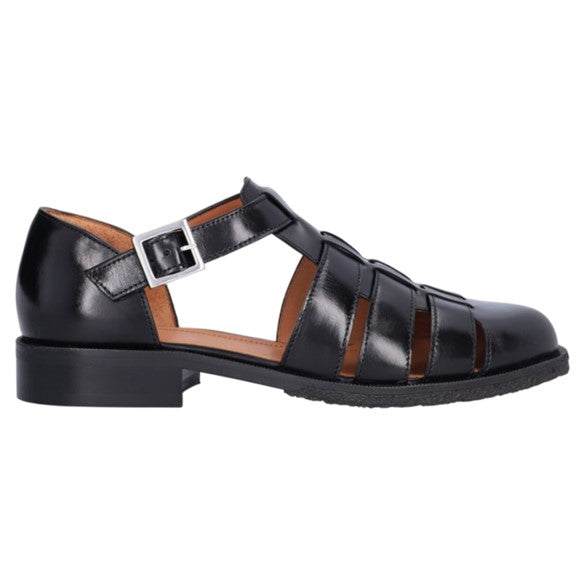 Sandaler med hæl, kvinder, sort