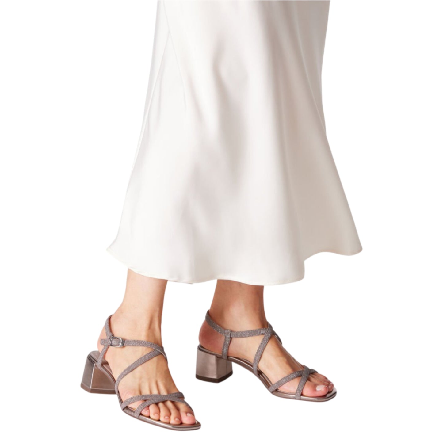 Sandaler med hæl, kvinder, rose glam