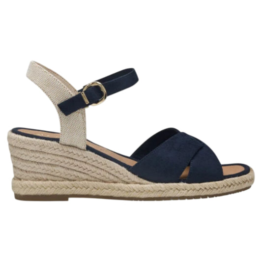 Sandaler med hæl, kvinder, navy