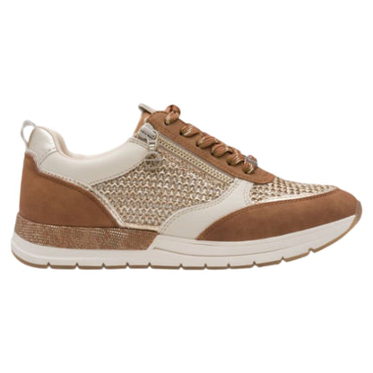 Sneakers, kvinder, cognac