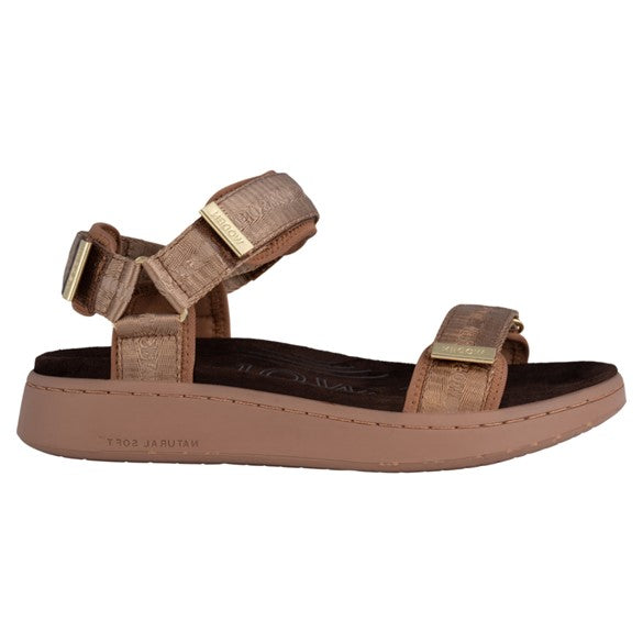 Line Heritage Flade sandaler, kvinder, caramel